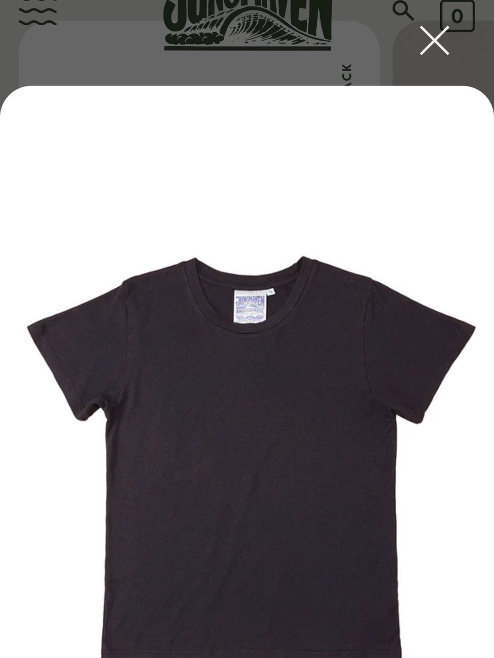 Jungmaven XS Black Short-Sleeve Lorel Tee